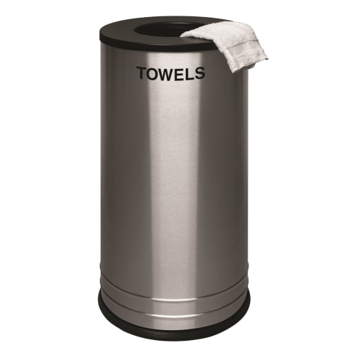 Ex-Cell Kaiser 18 Gallon Towel Receptacle, Satin Stainless Steel